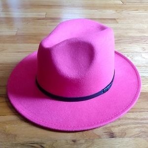 NWOT Womens' Pink Fedora Hat